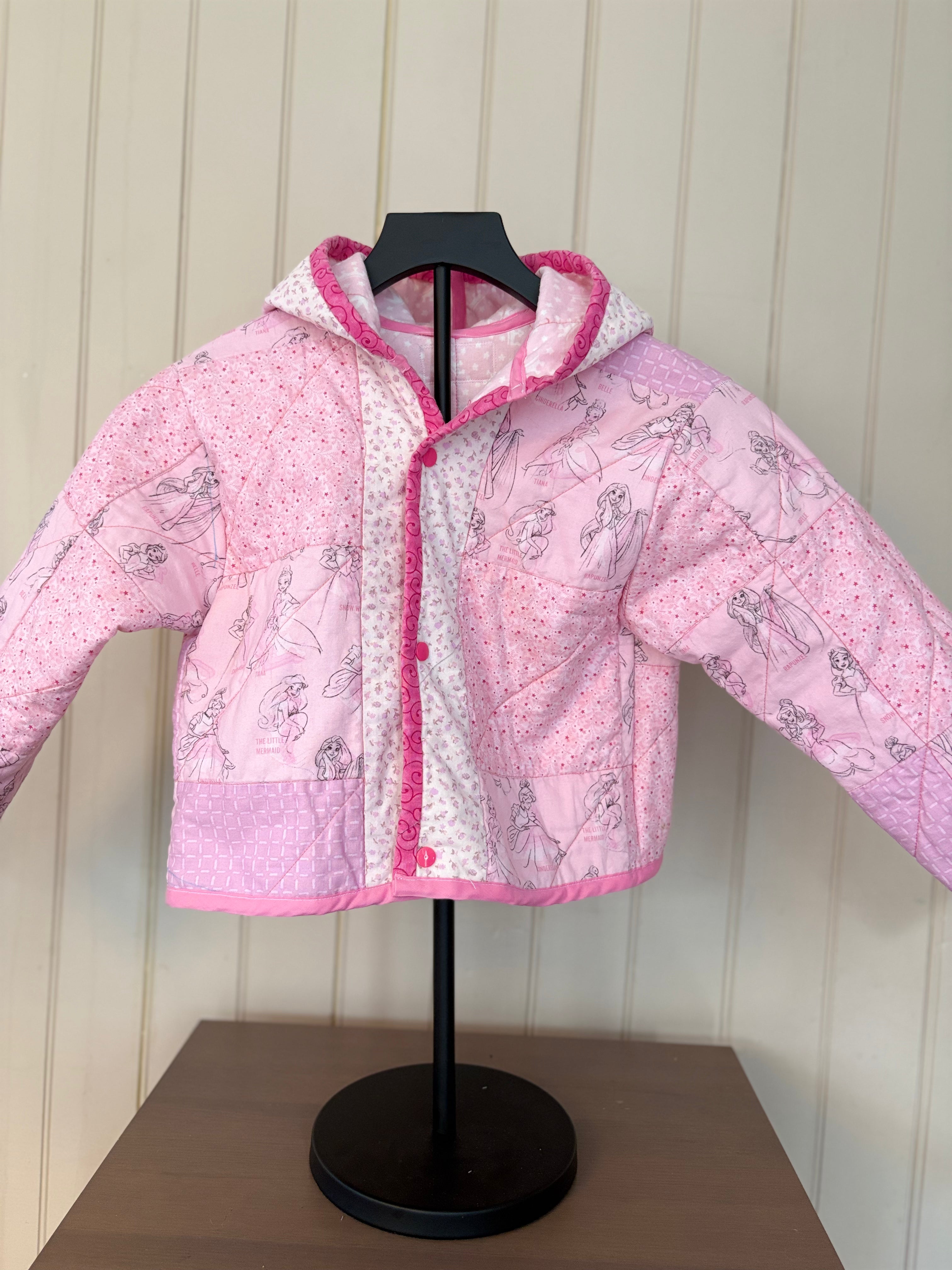 Mini Princess Hooded Quilt Coat