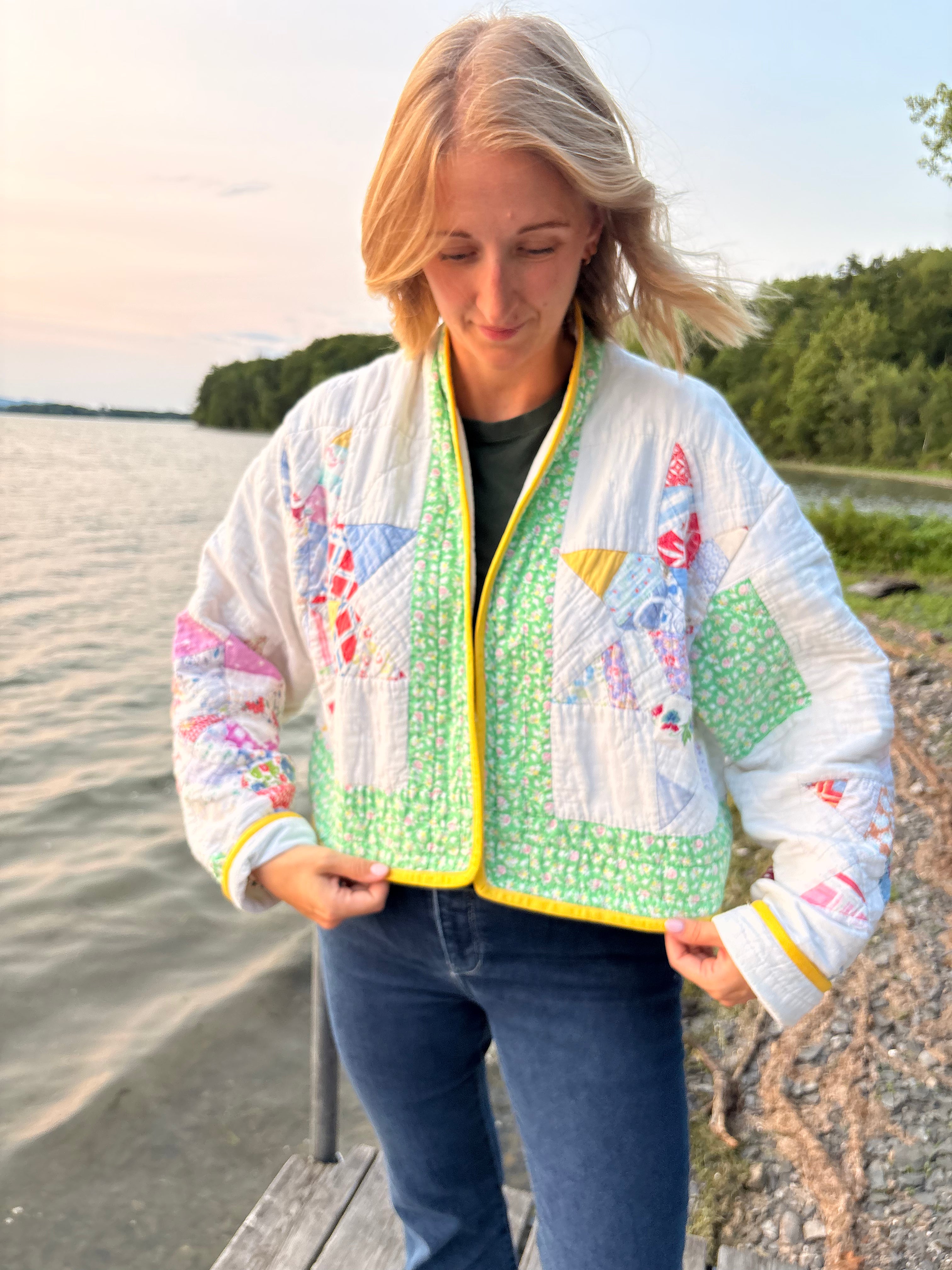 The Feedsack Star Crop Coat