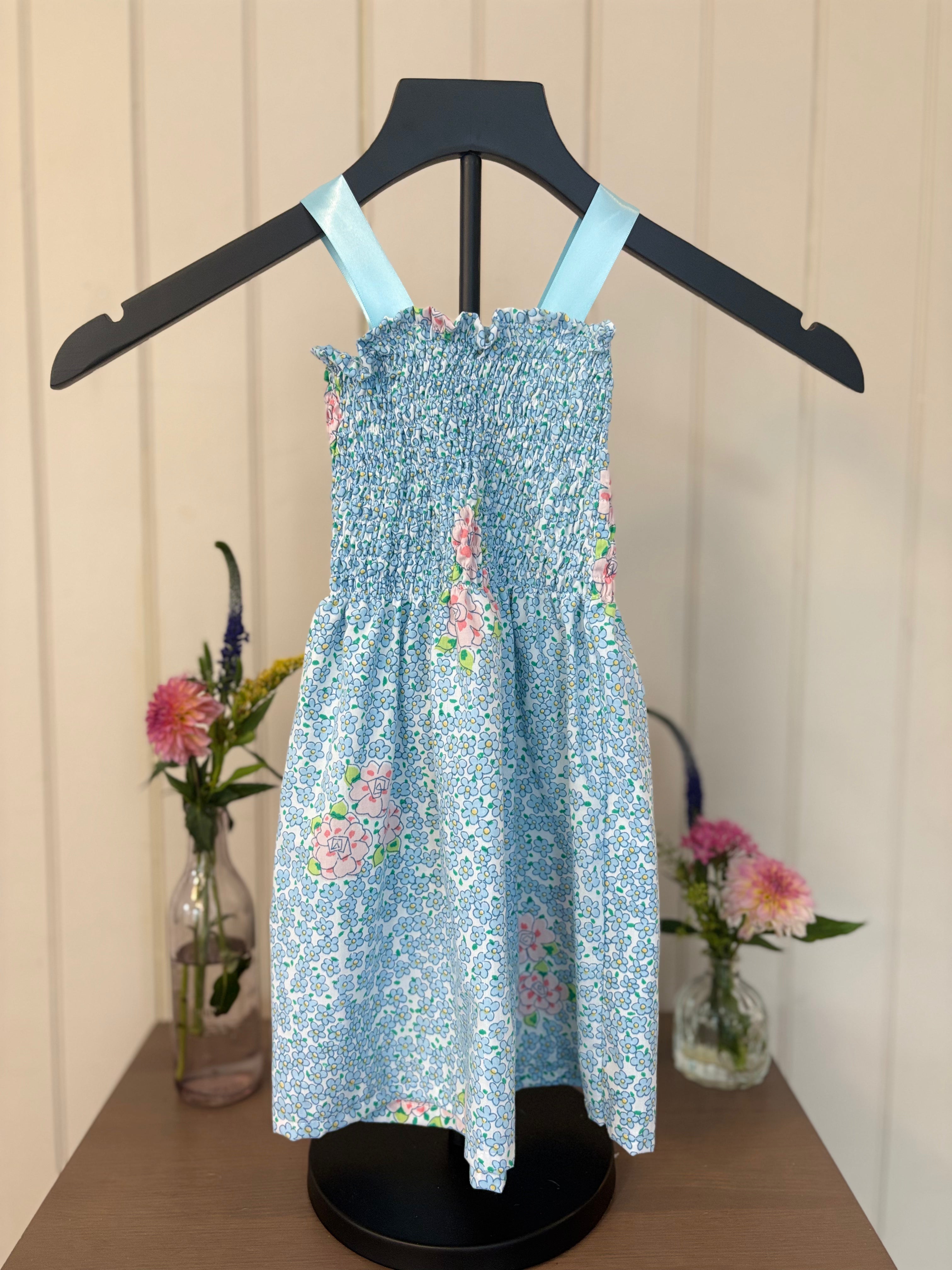 The Sweet Pea Dress- Blue